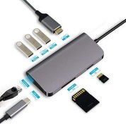 Resim CDG-CNV40 3port Type-C Ethernet,HDMI,Type-C Kart Okuyucu Gümüş USB Çoklayıcı Hub Codegen