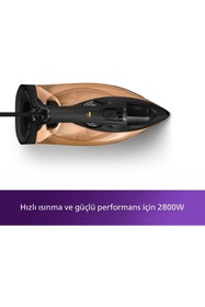 Resim Philips 7000 Serisi Buharlı Ütü, 2800W, 50 g/dk Sürekli Buhar, 250 g Şok Buhar, DST7040/80 