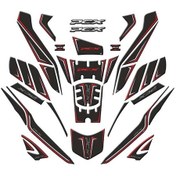 Resim Honda Pcx 2025 Uyumlu Tankpad Kırmızı Full Takım Set 