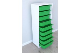 Resim Remaks 9 Sepetli Oyuncak Dolabı Çok Amaçlı Dolap - Yeşil 