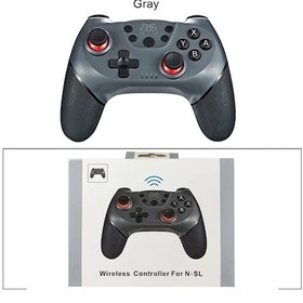 Resim Gri- Yükseltilmiş Versiyon Bluetooth Kablosuz Kumanda Uyumlu Nintendo Switch Pro Gamepad Uyumlu Nintendo Oyun Joystick 
