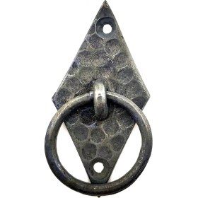 Resim Aspata Store Buğz Antika Tarz Dekoratif Pirinç Dik Baklava Halka , Mobilya Kulbu - 82X41 Mm, Oksit 