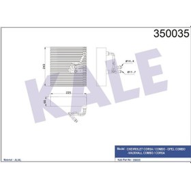 Resim KALE 350035 EVAPORATÖR 04- CORSA C 