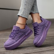 Resim Kalın Yastıklı EVA Tabanlı, Yuvarlak Burun Tasarımı ve Ön Bağcıklı Kadın Minimalist Düşük Üstlü Kaykay Ayakkabıları - Hafif Üst, Tüm Sezonlar İçin Düz Renk Günlük Ayakkabılar, Her Mevsim Giyimi | Modern Ayakkabı | Rahat Kumaş İçlik 