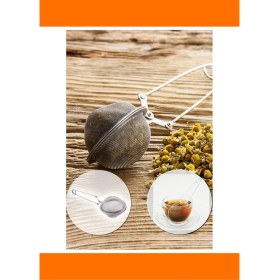 Resim Letsii Paslanmaz Çelik Ergonomik Bitki Çayı Demleme Süzgeci 