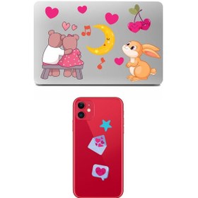 Resim Laptop ve Telefon Arkası Sticker Seti 