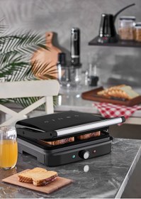 Resim Sindoo Sinbo Ssm-2571 Tost Makinesi 2000 W -mat Siyah 