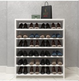 Resim Kenzlife Ayakkabılık Konevi Mat Beyaz Suntalam 095 080 30 Yimidört Çift Ayakkabı Kapasitesi Arkalıksız Beyaz 