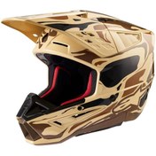 Resim Alpinestars S-m5 Mineral Off-road Motosiklet Kaskı Kahverengi Siyah 
