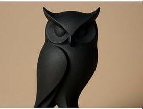 Resim TSC Baykuş Heykeli Ev Dekorasyonu Karbon Malzeme 17CM, oyuncakI1-70 