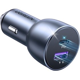 Resim Ugreen 52.5w Qc Pd Hızlı Araç İçi Şarj Cihazı Çakmaklık Adaptörü 1xusb-c, 1xusb-a, Uzay Grisi, 60980 