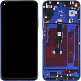 Resim Huawei Nova 5T Uyumlu Lcd Ekran Dokunmatik Full Çıtalı Mavi YAL-L21 