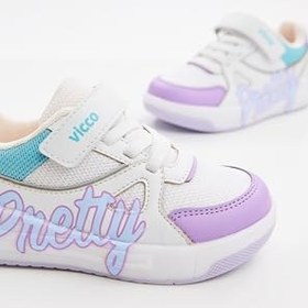 Resim Vicco Pretty Işıklı Kız Okul Öncesi Sneaker (Beyaz, 3 