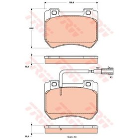 Resim TRW GDB1904 Fren Balatası Ön 159 05- Spıder 06- Brera 05- 