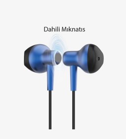 Resim Linktech Süper Bass Kablolu Kulaklık , Linktech H677 Siyah Mikrofonlu Metal Kablolu Kulaklık , Premium Aux Kablolu Kulaklık 