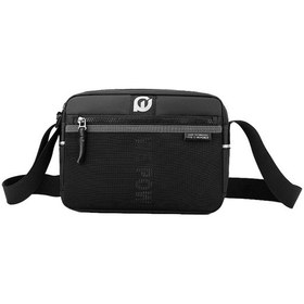 Resim Wepower Erkek Dış Mekan Günlük Naylon Crossbody Bag Tek Omuz Satchel Siyah Mavi 