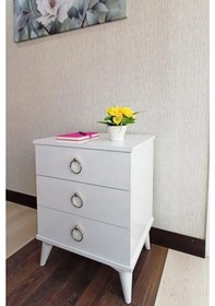 Resim Consept Komidin / Şifonyer 3 Çekmece Gümüş / Yatak Odası / Genç 