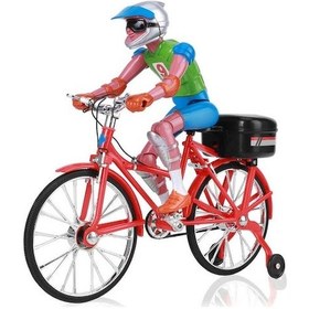 Resim Elektrikli Bisiklet Bisiklet Araç Oyuncak Işık Müzik Yarış Motosiklet Rc Motosiklet Kırmızı 