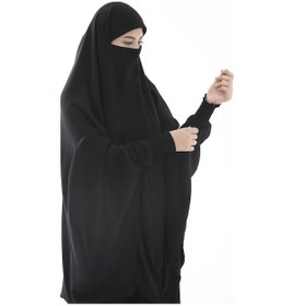 Resim Çarşaf Çarşaf Soft Krep Sultanbaş Model Tek Parça Siyah 