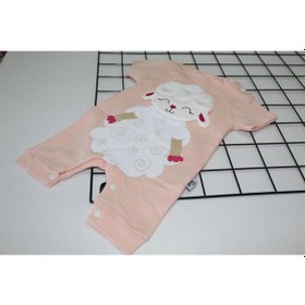 Resim Beyzababykids Kız Bebek Kuzulu Çıtçıtlı Tulum Hediyelik Pudra 