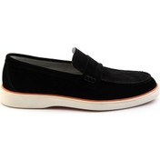 Resim Siyah Leather Erkek Loafer Ayakkabı E01054184802 Siyah 