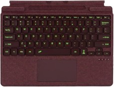 Resim Microsoft Surface Pro 11 10 9 8 X İçin Slim Pen Yuvalı Zoof Signature Klavye Bordo 