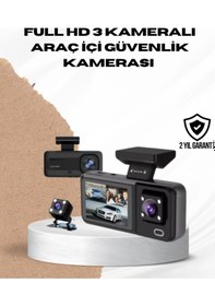 Resim Mey İthalat Wi-fi Bağlantılı Full Hd Araç Kamera Seti 3 Kameralı Park Koruma Ve Döngü Kayıt 