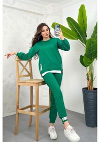 Resim Kadın Yanları Fermuar Detaylı Eşofman Takımı 3422-23 001 