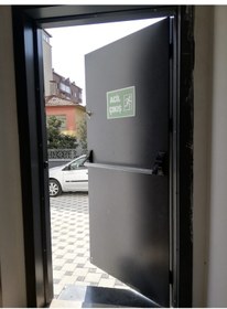 Resim Tse Sertifikalı Yangın Kapıları,antrasit Panikbarlı Yangın Kapısı 