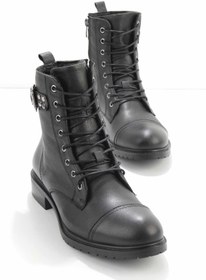 Resim Bambi Siyah Hakiki Deri Kadın Bot & Bootie K02539191303 
