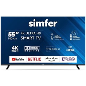 Resim Simfer 55SFSW6M 140 Ekran 55" Webos LED 4K UHD Televizyon Simfer 55SFSW6M 140 Ekran 55" Webos LED 4K UHD Televizyon