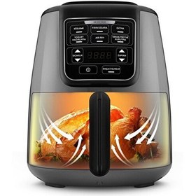 Resim Karaca Air Pro Cook Köz XL 4 L Space Gray Black Airfryer 