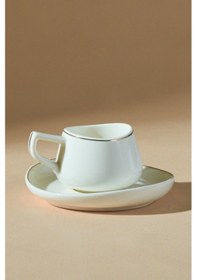 Resim Karaca Streamline Hole 6 Kişilik Kahve Fincan Takımı 80 ml 