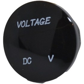 Resim 12v 24v Dc Voltmetre Yuvarlak Bombeli 