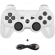 Resim Beyaz Destek Bluetooth Kablosuz Gamepad Playstation 3 Joystick Denetleyicisi Ps3 Controle Aksesuarları Usb Pc Oyun Denetleyicisi 