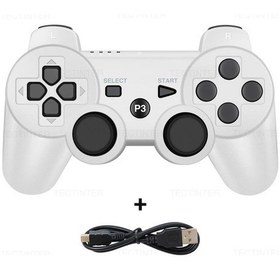 Resim Beyaz Destek Bluetooth Kablosuz Gamepad Playstation 3 Joystick Denetleyicisi Ps3 Controle Aksesuarları Usb Pc Oyun Denetleyicisi 