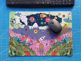 Resim Carton Illustrator Baskılı 28x40 cm Mouse Pad 