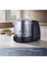 Resim Kumtel HCH-02 500 Ml 3 in 1 Mini Doğrayıcı 