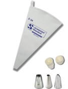 Resim PASTRY PLANET Schneider Bez Krema Sıkma Torbası & Duy Anahtarı & 3 Adet Dekoratif Duy (2-34) 