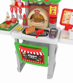 Resim ByCaretta Sesli Işıklı Kasiyerli Pizza Restoran Oyun Seti 