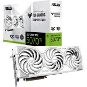 Resim Asus TUF-RTX5070TI-O16G-WHITE-GAMING-NVIDIA-GEFORCE-RTX 5070 TI-16GB GDDR7-256BIT--OC-2XHDMI-3XDP-RGB-DLSS4 Ekran Kartı 