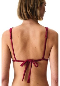 Resim Penti Bordo Evelyn Üçgen Bikini Üstü 
