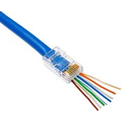 Resim Yeni Nesil Jak Cat5/Cat6 Rj45 Konnektör Paket Cat6 Ez P... 