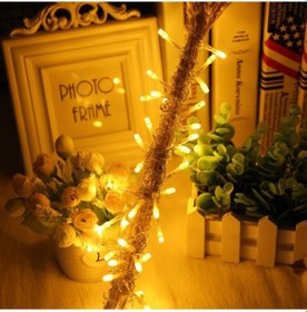 Resim 10 Metre 100 Ledli 8 Fonksiyonlu Dekoratif Lambader Sarı Lamba 5399 Diğer 