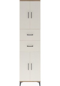 Resim Arges Dolap 5 Raflı 2 Çekmeceli 4 Kapaklı 60x30x243 Çam-aytaşı Çam 