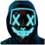Resim Hafta Sonu Cosplay Kostüm Maskeli Balosu Ve Karnaval İçin Led Maske Işıklı Maske Korku Maskesi Diğer 