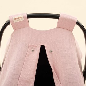 Resim Puset Örtüsü - Tek Taraflı - Pudra Muslin 