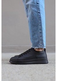 Resim Genel Markalar Knack Sneakers Ayakkabı 010 Siyah (Siyah Taban) 