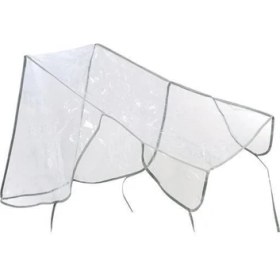 Resim Buffer® Bebek Arabası Puset Şeffaf Yağmurluk Rüzgar Engelleyici Muşamba 