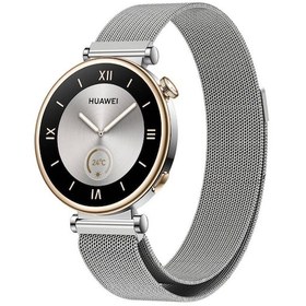 Resim Huawei Gt4 18mm Uyumlu Krd-01 Metal Kordon Ensueno Siyah 